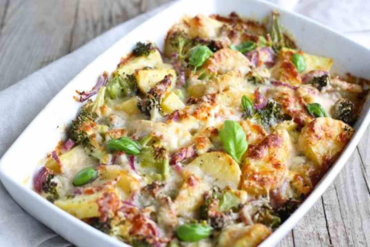 ricetta torta di patate e broccoli